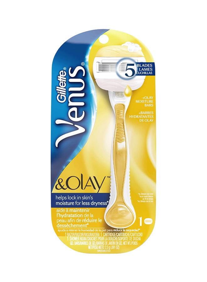 Venus Olay Soft  Razor 1Up Yellow - Image 1