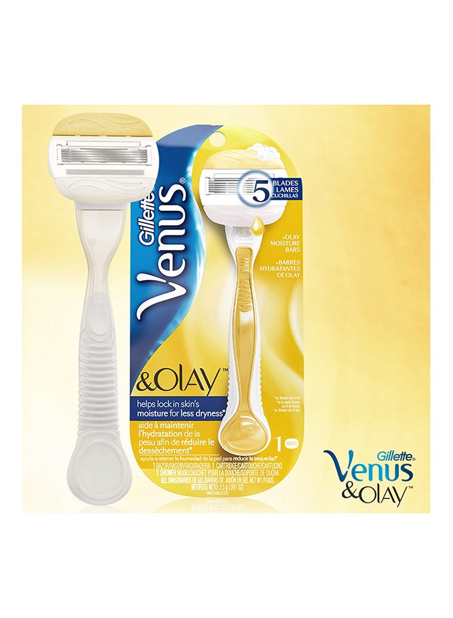 Venus Olay Soft  Razor 1Up Yellow - Image 2
