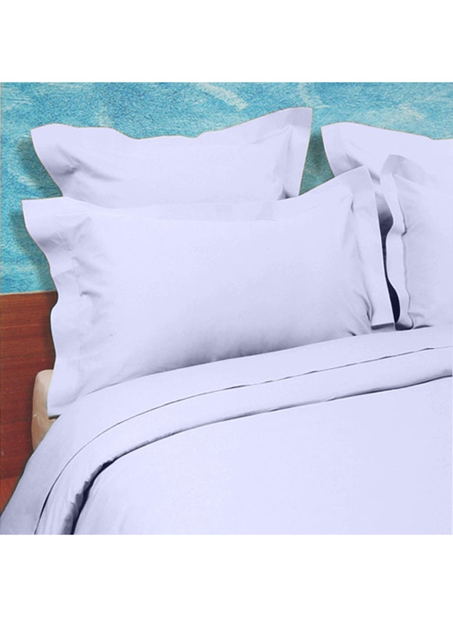 هومس آر أس طقم شرشف سرير مسطح مع غطاء مخدة مكون من 3 قطع قطن ارجواني فاتح King - Image 2