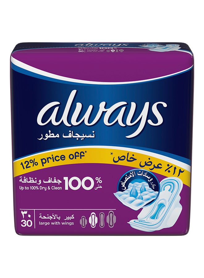Always Cotton Thick Large Pad, 30 Count - Image 1