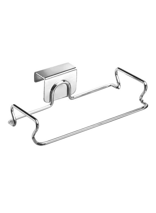 InterDesign Stainless Steel Plastic Bag Holder Silver 14x5.1x16.5cm  - Image 1