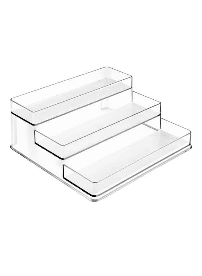 InterDesign Linus Stadium Spice Rack Clear 10.25x9.25x4inch - Image 1