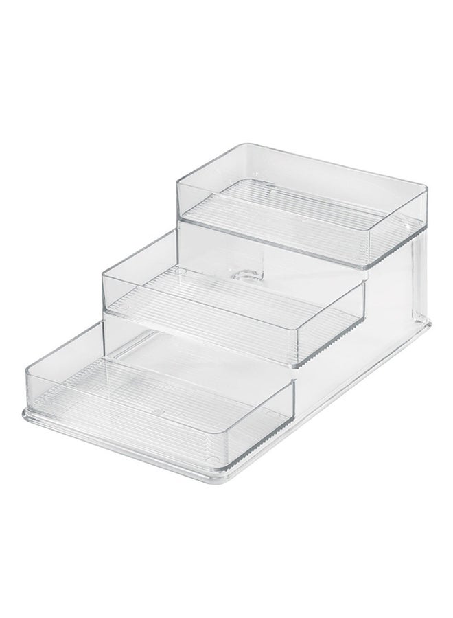 InterDesign Linus Stadium Spice Rack Clear 10.2x6.2x1inch  - Image 1