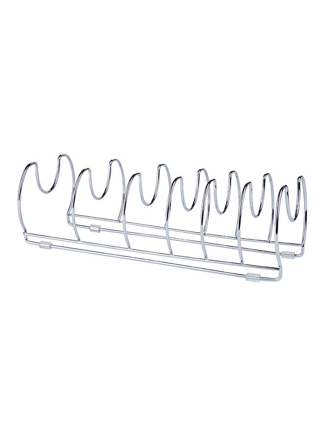 InterDesign Classico Cookware Organizer Silver 17inch 