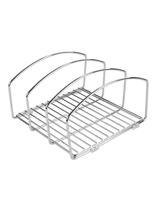 إنترديزاين منظم أدوات طهي كلاسيكو فضي 8بوصة - Image 1