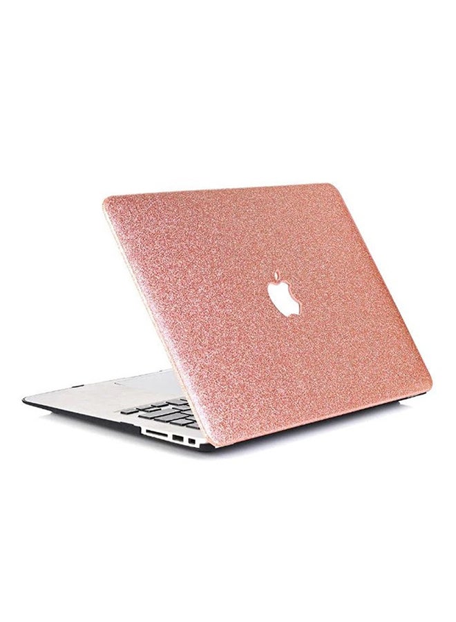 غطاء بلينغ رفيع للغاية مخصص لجهاز أبل ماك بوك A1534 قياس 12 بوصة وردي - Image 2