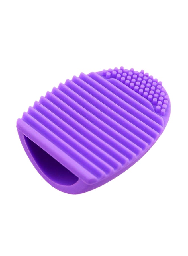 أداة تنظيف فرشة المكياج قرمزي داكن