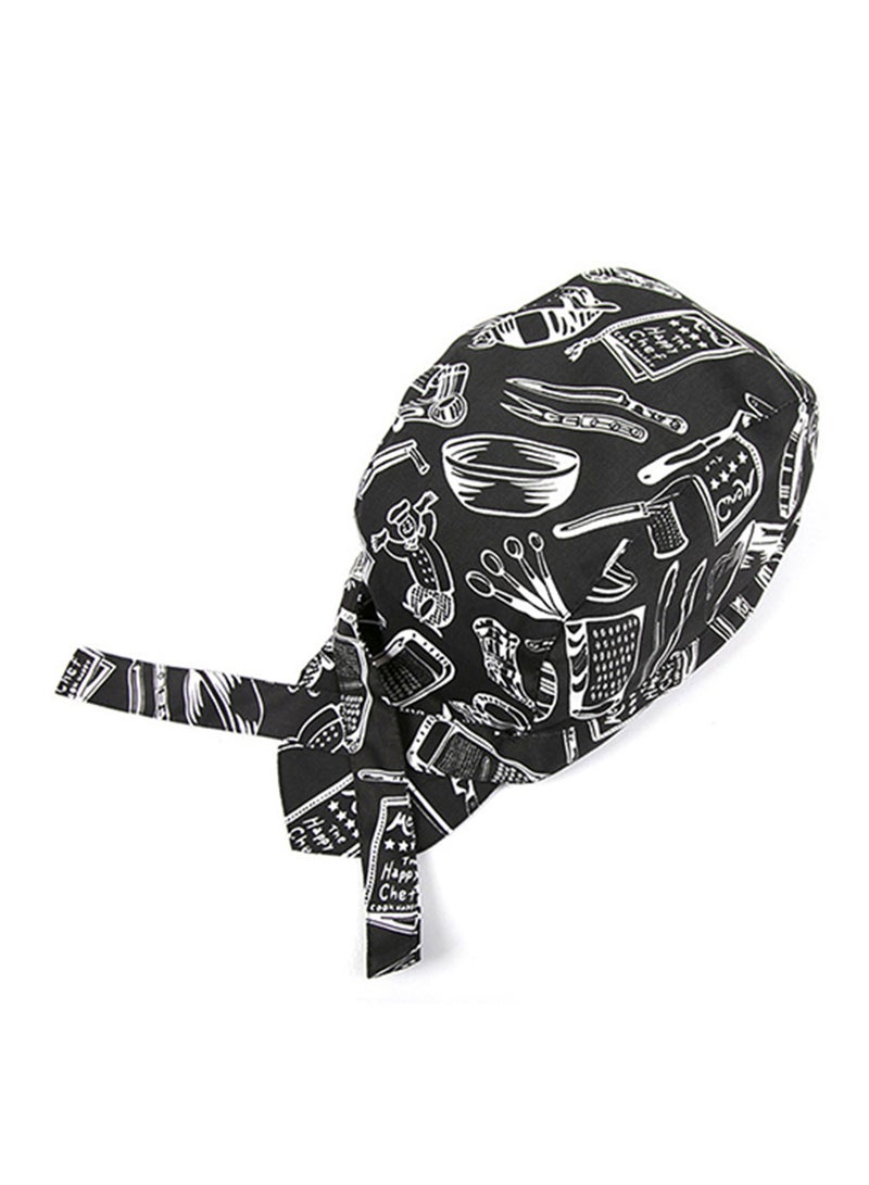 Bluelans - Professional Chef Hat Black Pattern - Image 1