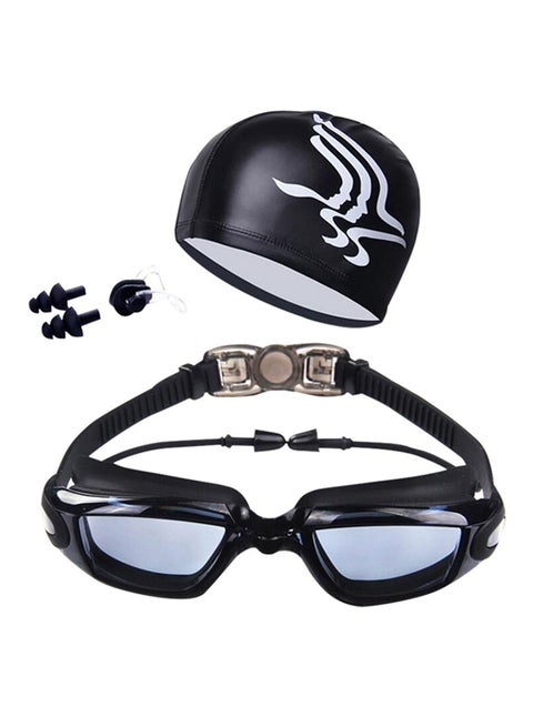 Swimming Goggles With Swim Cap And Earplugs 14x5x4cm 14x5x4cm