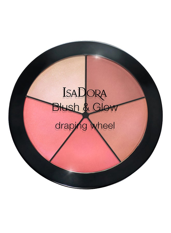 إيسادورا علبة أحمر خدود ولون مضيء دائرية 55 وردي خوخي صاخب