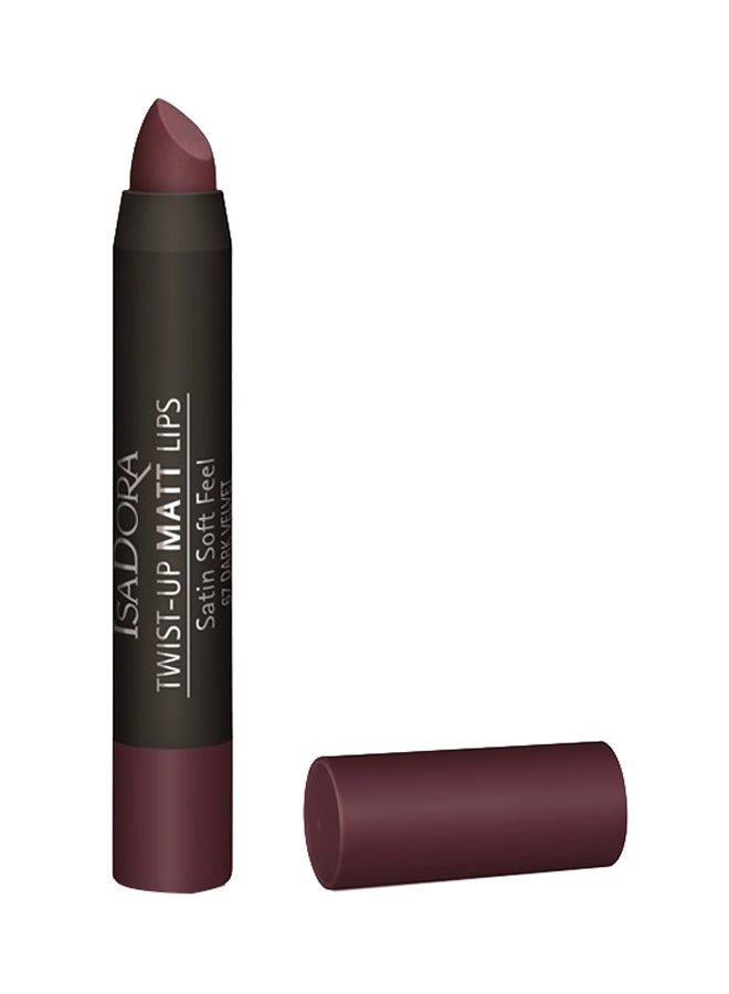 ISADORA Twist-Up Matte Lips 67 Dark Velvet