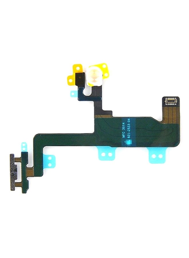 كابل فلكس بزر طاقة لهاتف أبل آيفون 6 أسود/ أصفر/ أزرق