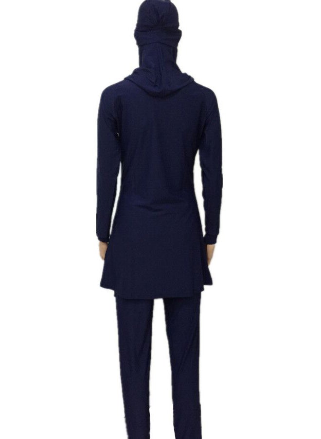 Muslim Modest Burkinis Swimsuit Blue  - Image 2