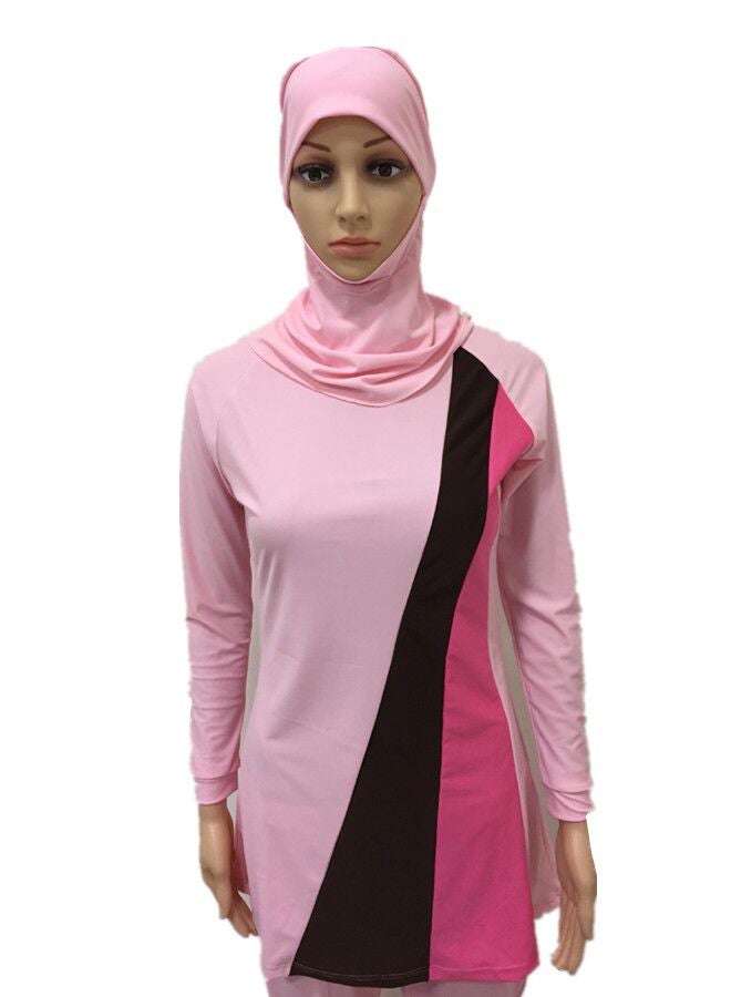 ملابس سباحة إسلامية بوركيني وردي - Image 3