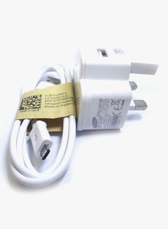 سامسونج مجموعة شاحن مع كابل USB أبيض  - Image 2