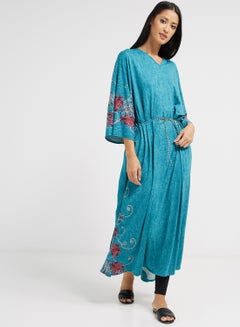 Printed Kaftan Blue