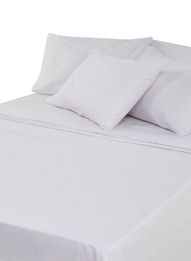 وايت روز طقم شراشف سرير ذهبي اللون مكوّن من 6 قطع مزيج القطن أبيض - Image 2