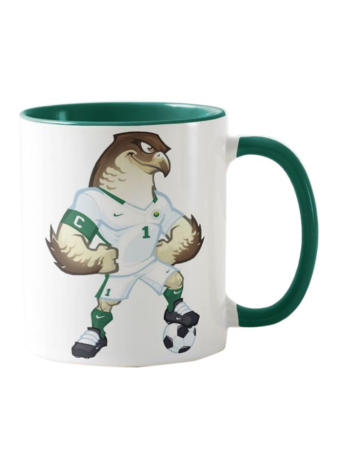 Printed Saudi Arabia FC Combo Mugs Dark Green & White