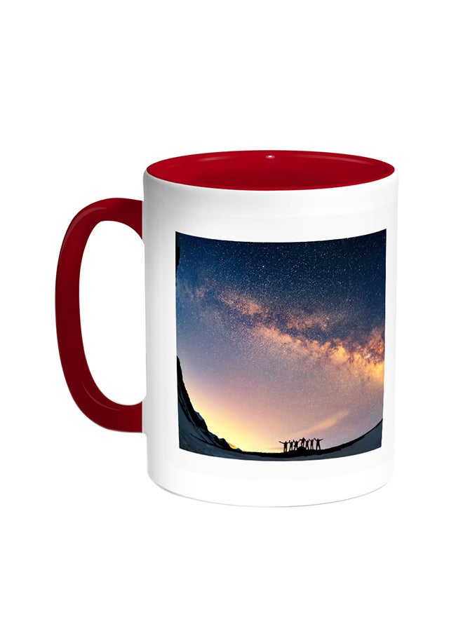 Decalac Friends Trip Printed Coffee Mug Red/White