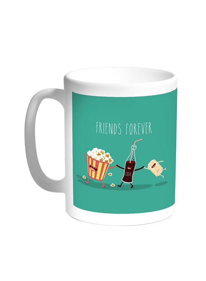 Decalac Friends Forever Printed Coffee Mug White
