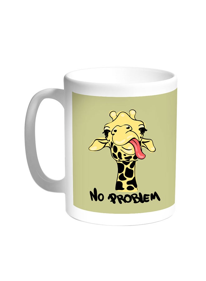 Giraffe - No Problem Printed Coffee Mug White