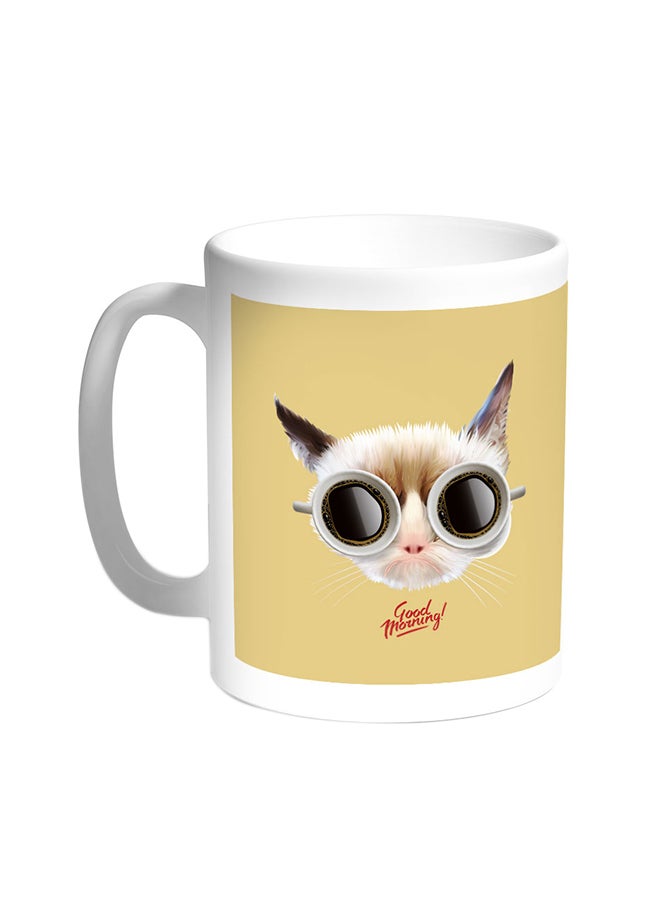 Decalac Good Morning Printed Coffee Mug White