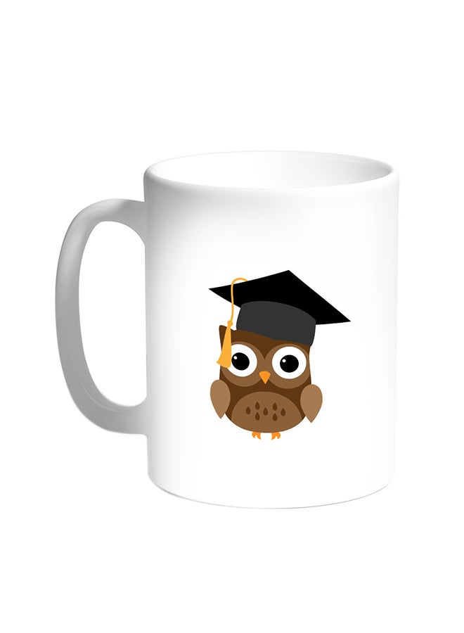 Graduation - Owl Picture Printed Coffee Mug White