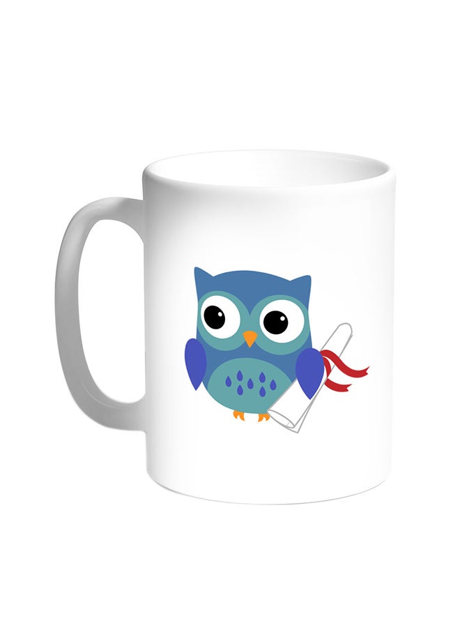 Decalac Graduation - Owl Picture Printed Coffee Mug White