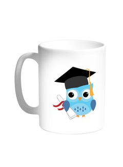 Decalac Graduation - Owl Picture Printed Coffee Mug White 