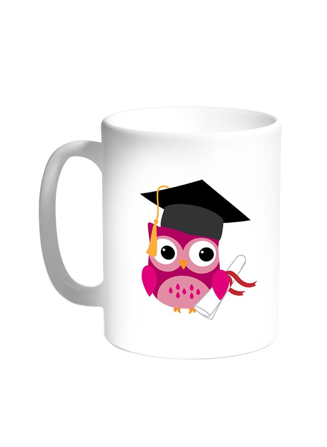 Decalac Graduation - Owl Picture Printed Coffee Mug White
