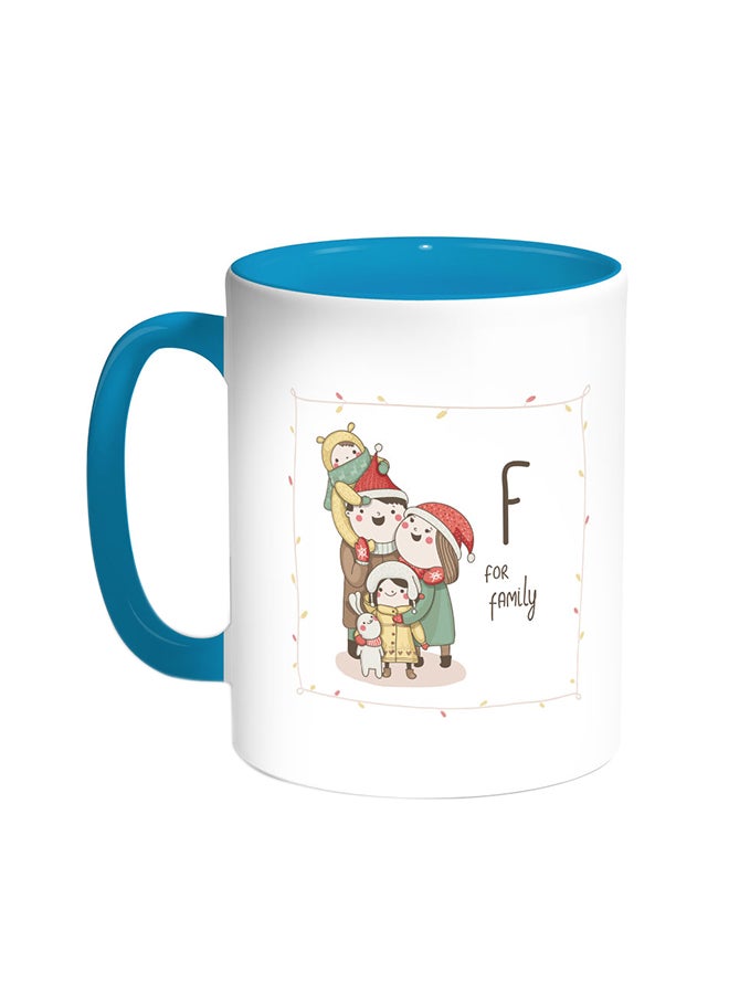 قدح قهوة - عهابي فاميلي تركواز/أبيض