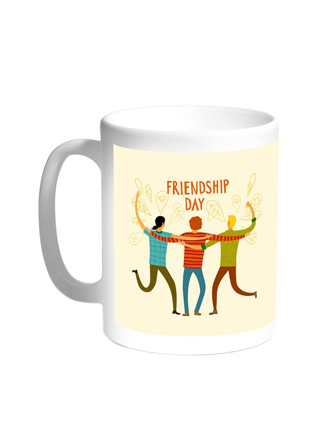 ديكالاك قدح قهوة - هابي فريندشيب داي أبيض