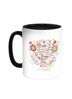 Decalac Happy Mother's Day Printed Coffee Mug Black/White 