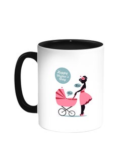 Decalac Happy Mother's Day Printed Coffee Mug Black/White 