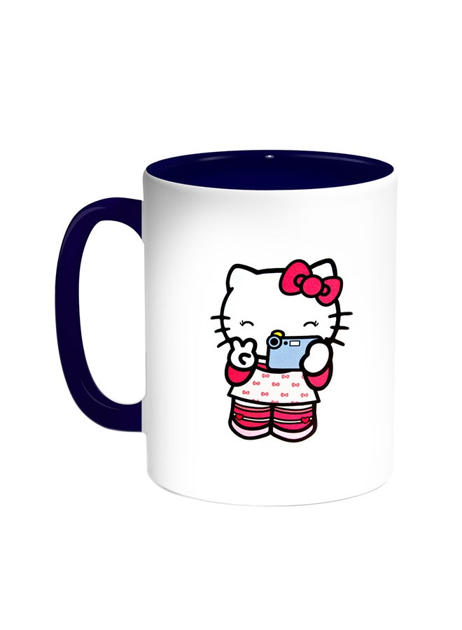 Decalac Hello Kitty Printed Coffee Mug Blue/White