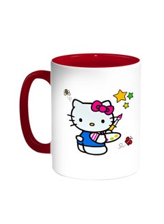 Hello Kitty Printed Coffee Mug Red/White