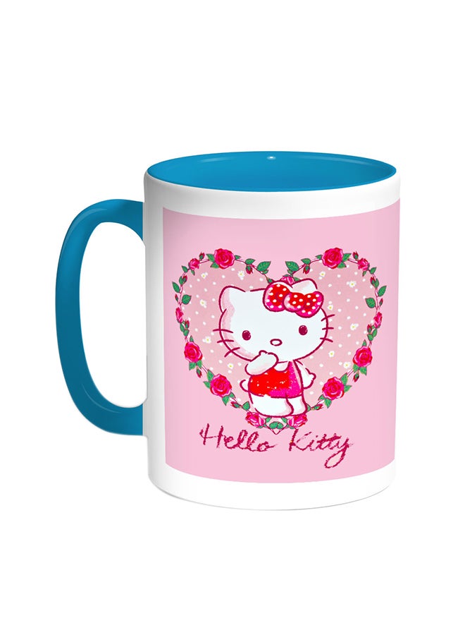 Decalac Hello Kitty Printed Coffee Mug Turquoise/White