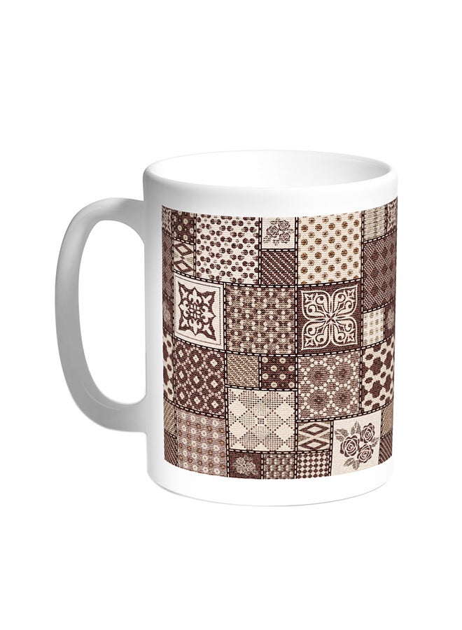 Decalac Heritage Decorative Drawings Printed Coffee Mug White