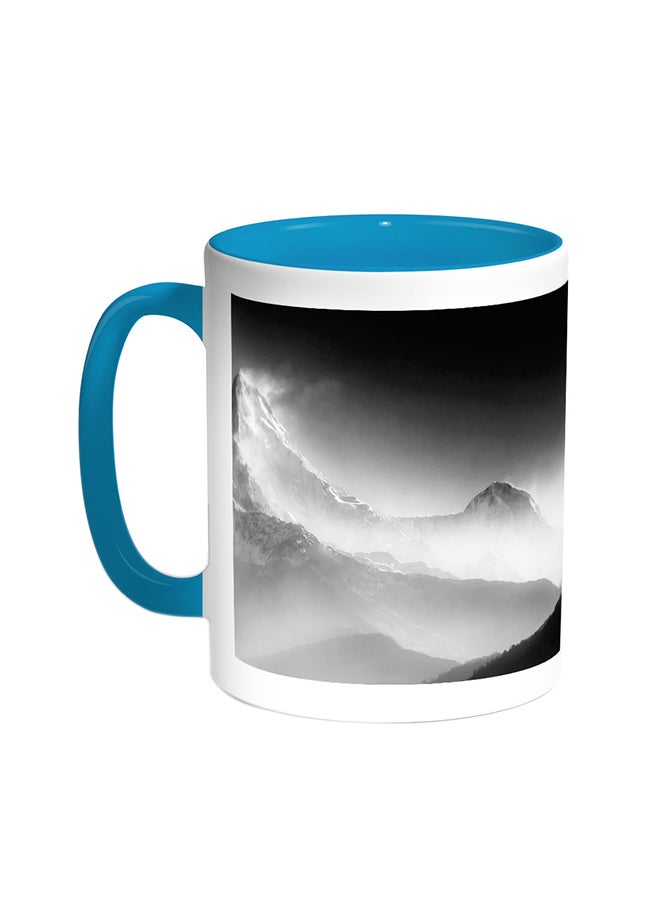 قدح قهوة - جبال عالية تركواز/أبيض