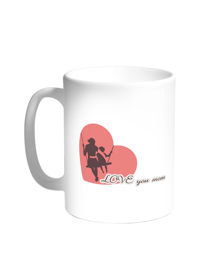 ديكالاك قدح قهوة - أي لوف يو مام أبيض