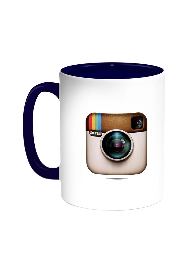 ديكالاك قدح قهوة - إنستجرام أزرق/ أبيض