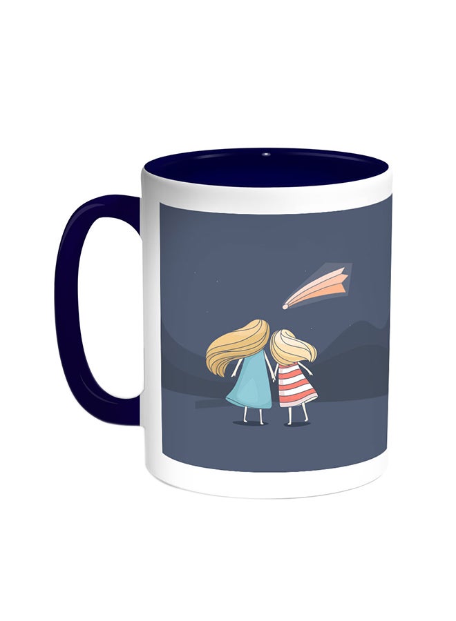 ديكالاك قدح قهوة - كيدز ويشيز أزرق/ أبيض