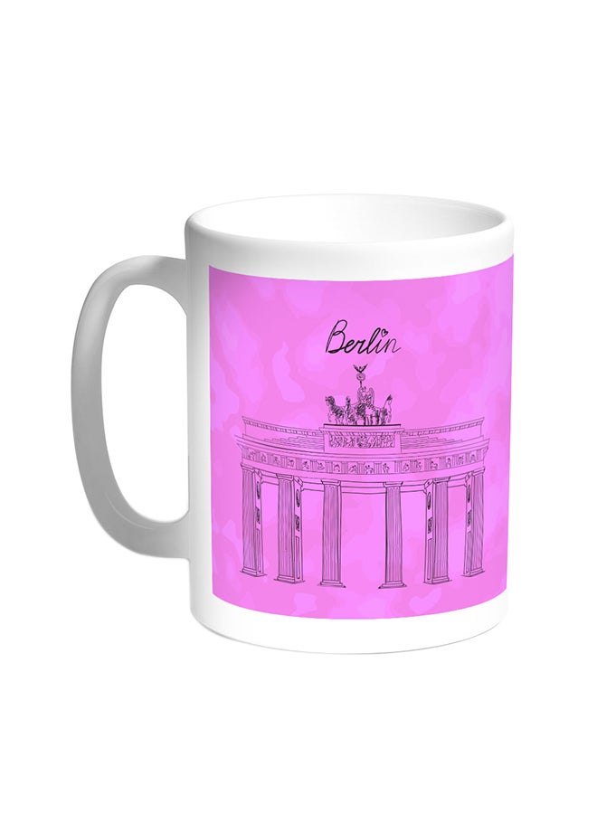 قدح قهوة بصور المعالم - متحف برلين أبيض