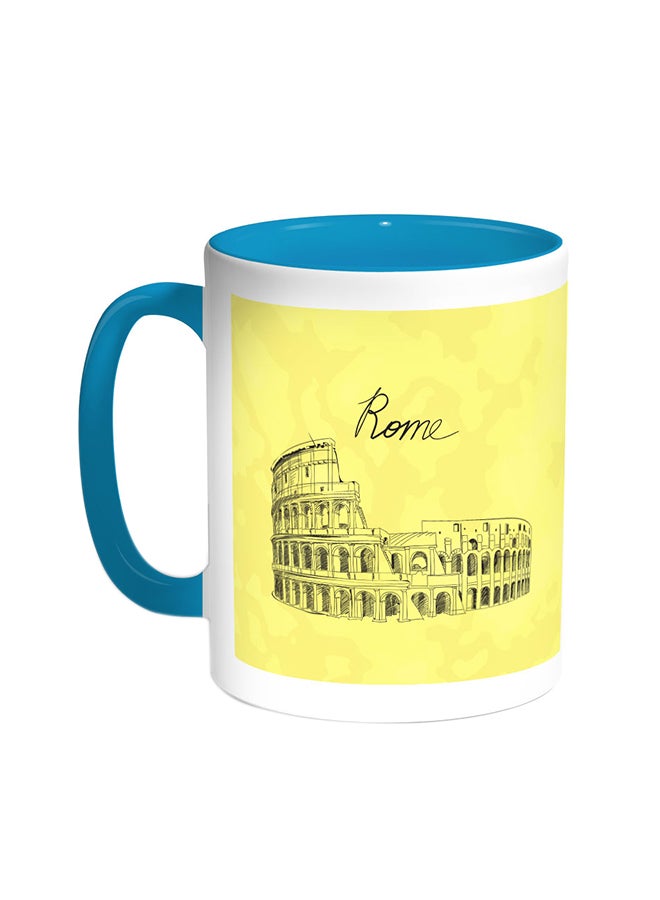 ديكالاك قدح قهوة بصور المعالم- الكولوسيوم تركواز/أبيض