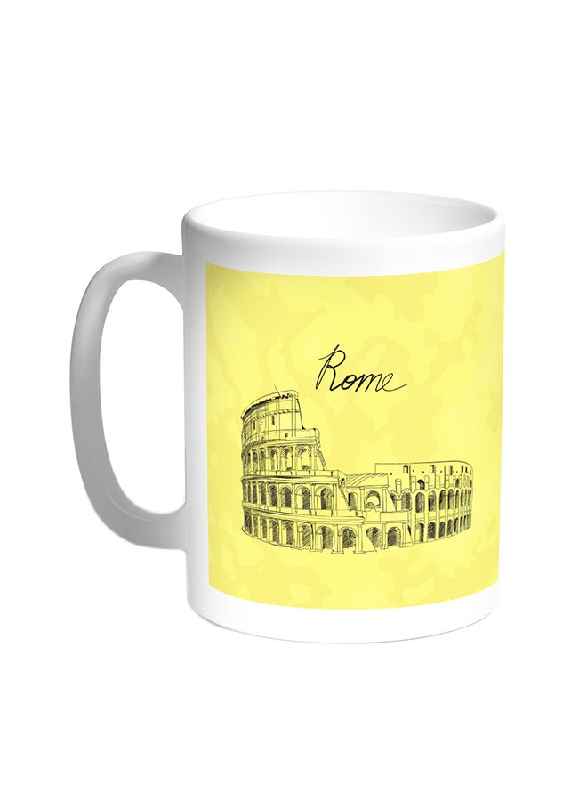 Landmarks - Colosseum Printed Coffee Mug White