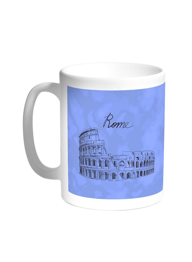 قدح قهوة بصور المعالم- الكولوسيوم أبيض