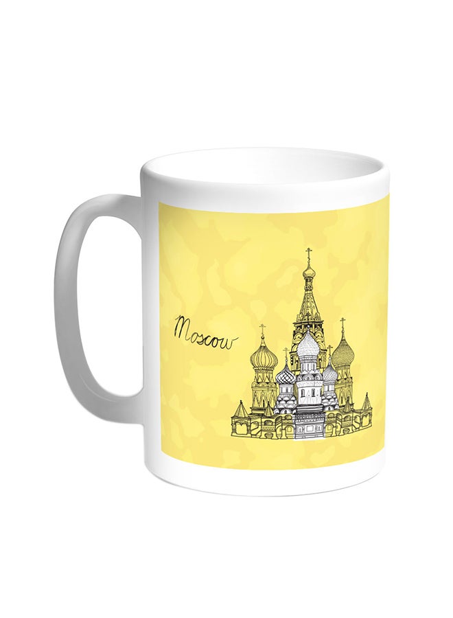 ديكالاك قدح قهوة بصور المعالم- موسكو أبيض