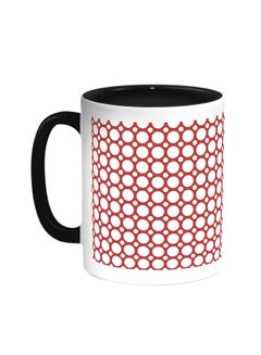Decalac Large And Small Circles Printed Coffee Mug Black/White 