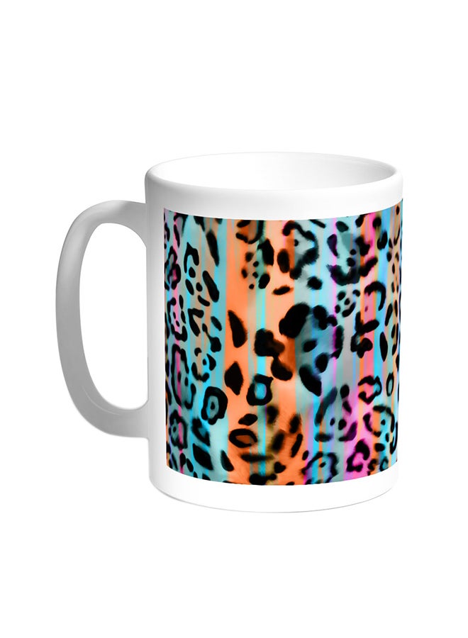 ديكالاك قدح قهوة - جلد الفهد أبيض