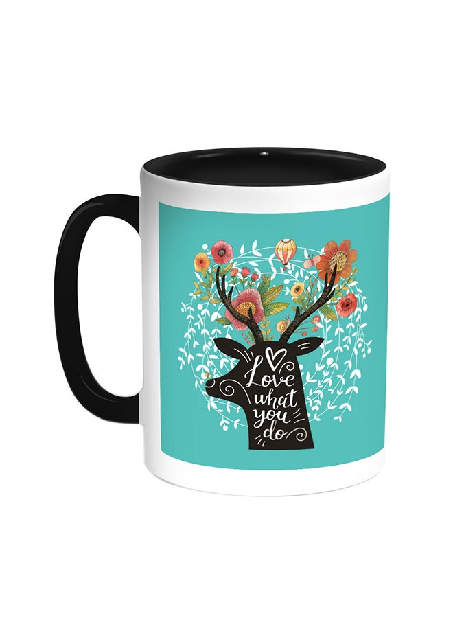 ديكالاك قدح قهوة - لوف وات يو دو أسود/ أبيض